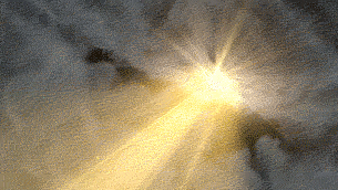 霞光万丈从天而降场景